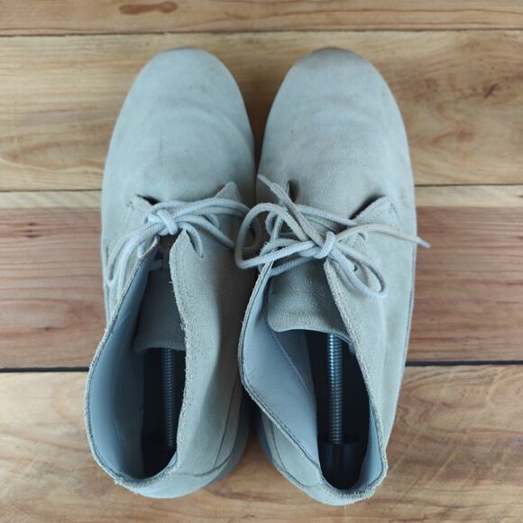 Uggs Men\'s Gray Chukka Suede Boots Shoes Size 13 EEE Lace Up 1096031